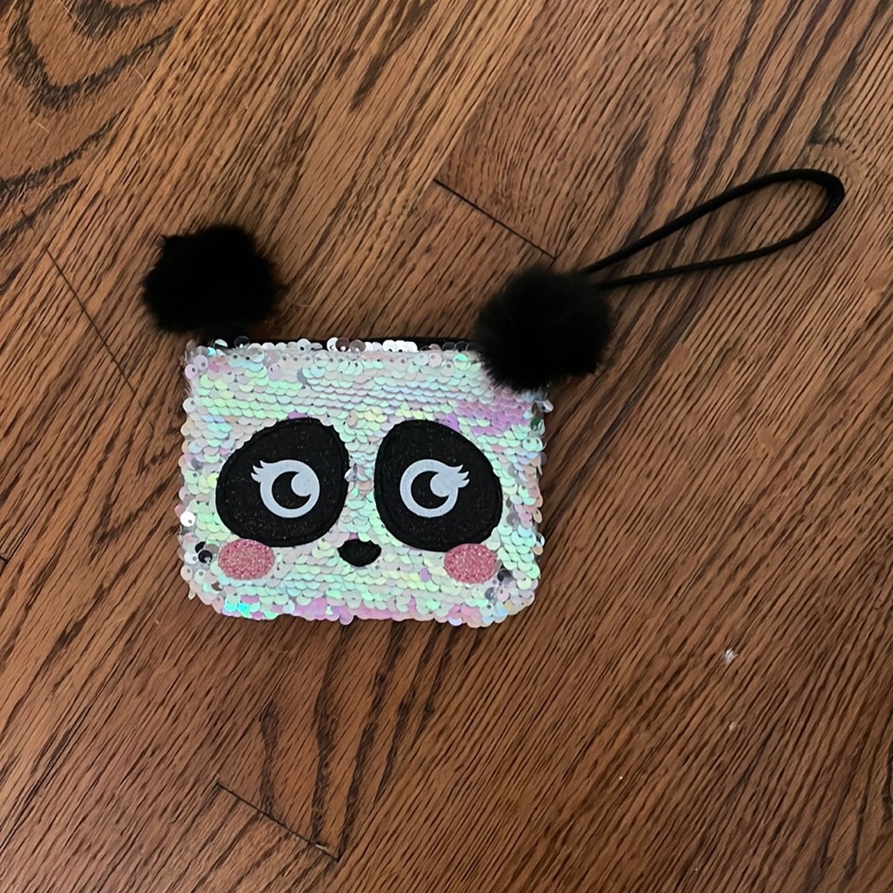 cute girls panda coin purse